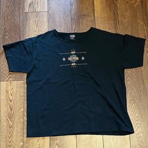 Vintage Harley Davidson Ft Meyers Florida Black 100% Cotton T-Shirt XL